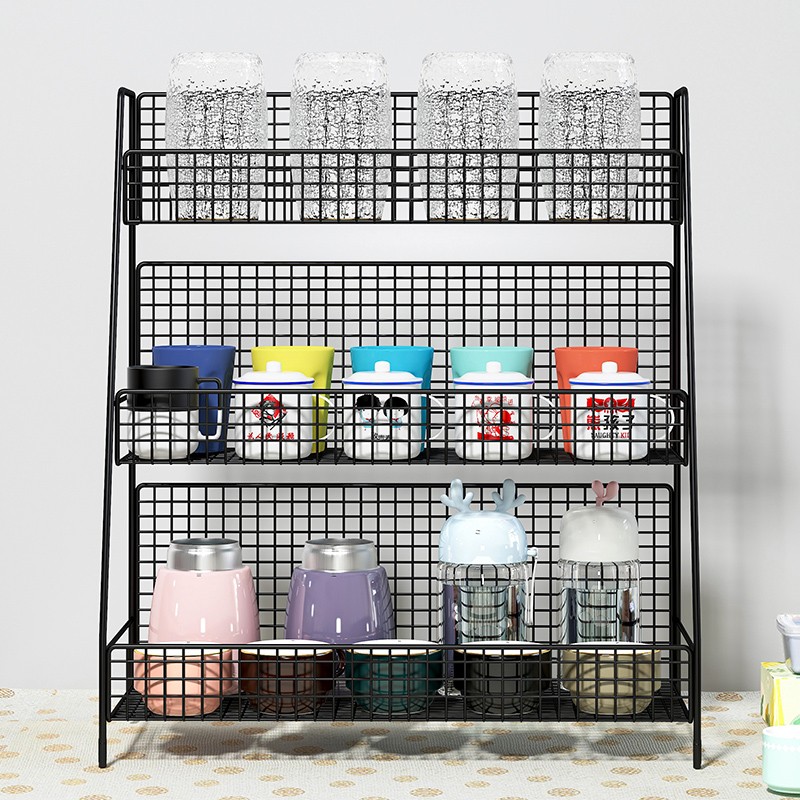 速发杯子收纳置物办玻架杯茶杯放水杯马克咖啡杯架晾杯客厅璃公室