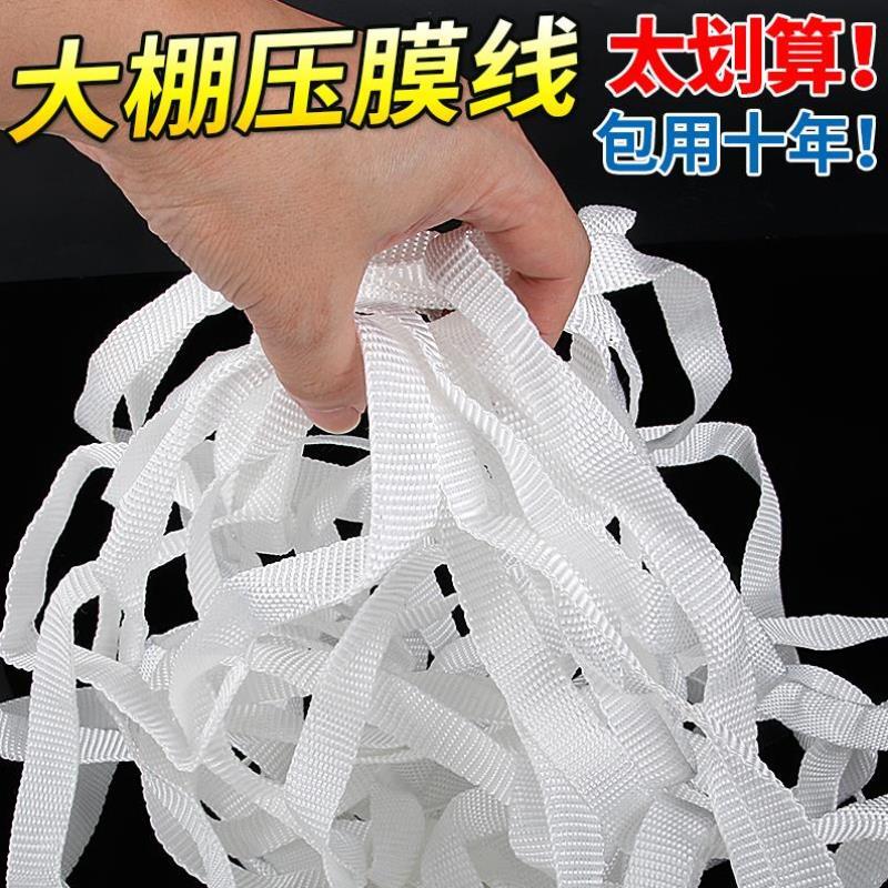 速发压膜绳塑料大棚绳子抗老化大棚子用压膜线绳子布绳专耐磨扁带