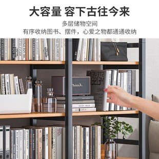 书架家用卧室简易书房架大容量落C地置物架报刊杂志儿童绘本架书