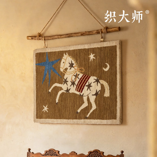 织大师中古无胶100纯羊毛挂毯