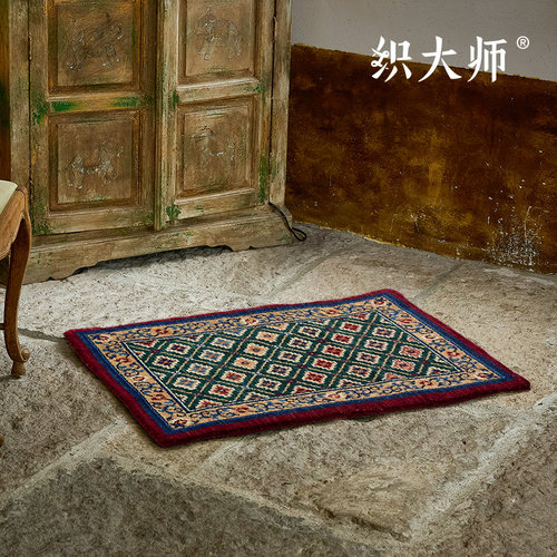 织大师复古无胶100%纯羊毛地毯