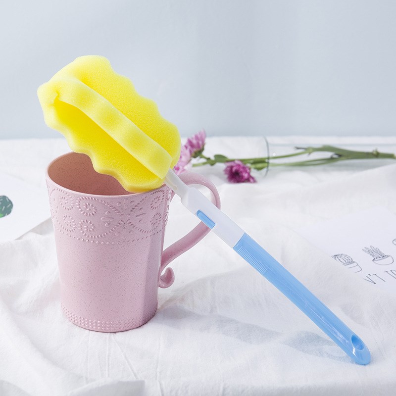 海绵杯刷可拆卸清洁刷家用奶瓶刷长柄保温杯清洁洗杯子刷茶渍