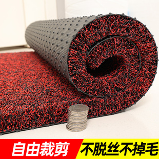 黑红超厚丝圈脚垫入户门进门地垫家用门口垫子可裁剪玄关防滑地毯
