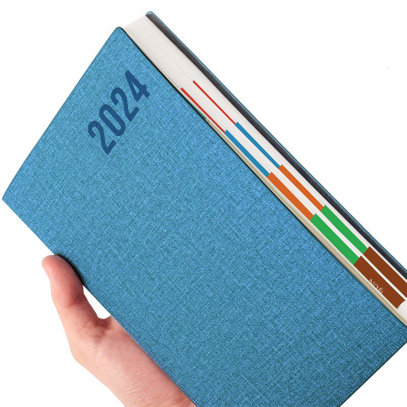 2024年大号A5日程本文具商务皮面创意计划本定制笔记本简约日记本