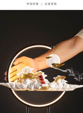 新中式创意定制龙摆件装饰礼品家居办公室玄关桌面软装饰乔迁开业