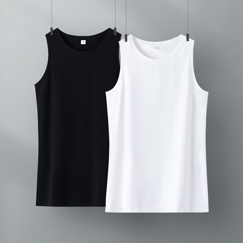 宽松大码中长款纯棉吊带背心女屁帘下摆内搭叠穿遮屁股无袖打底衫