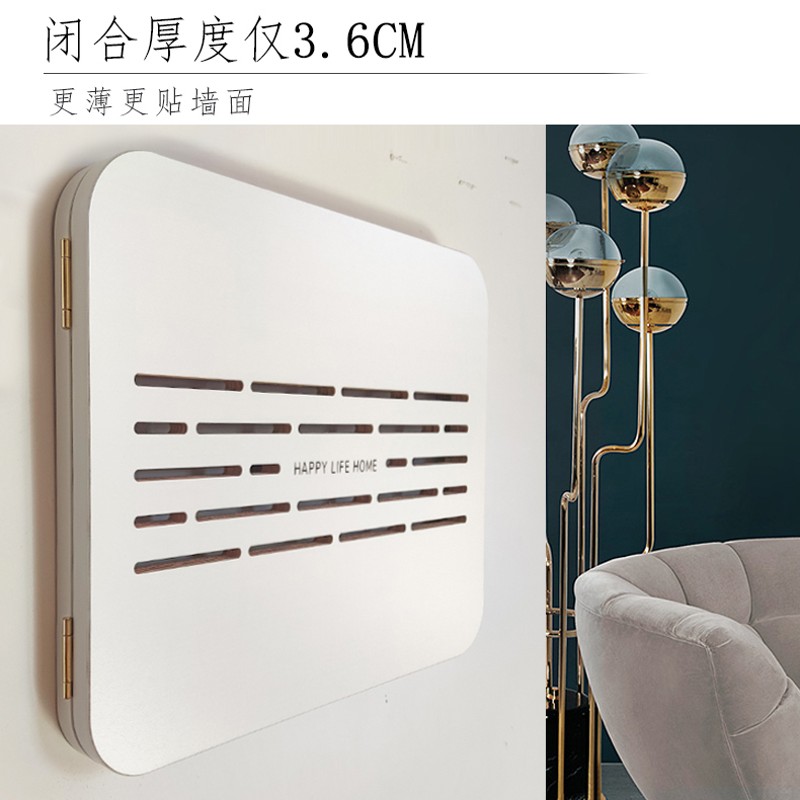 弱电箱装饰画多媒体集线箱光纤入户信息盒网络线盖板百叶配电遮挡