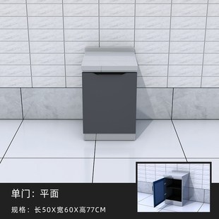 5V不锈钢厨房橱柜灶台柜一体柜组合家用储物碗柜整V体简易租房用