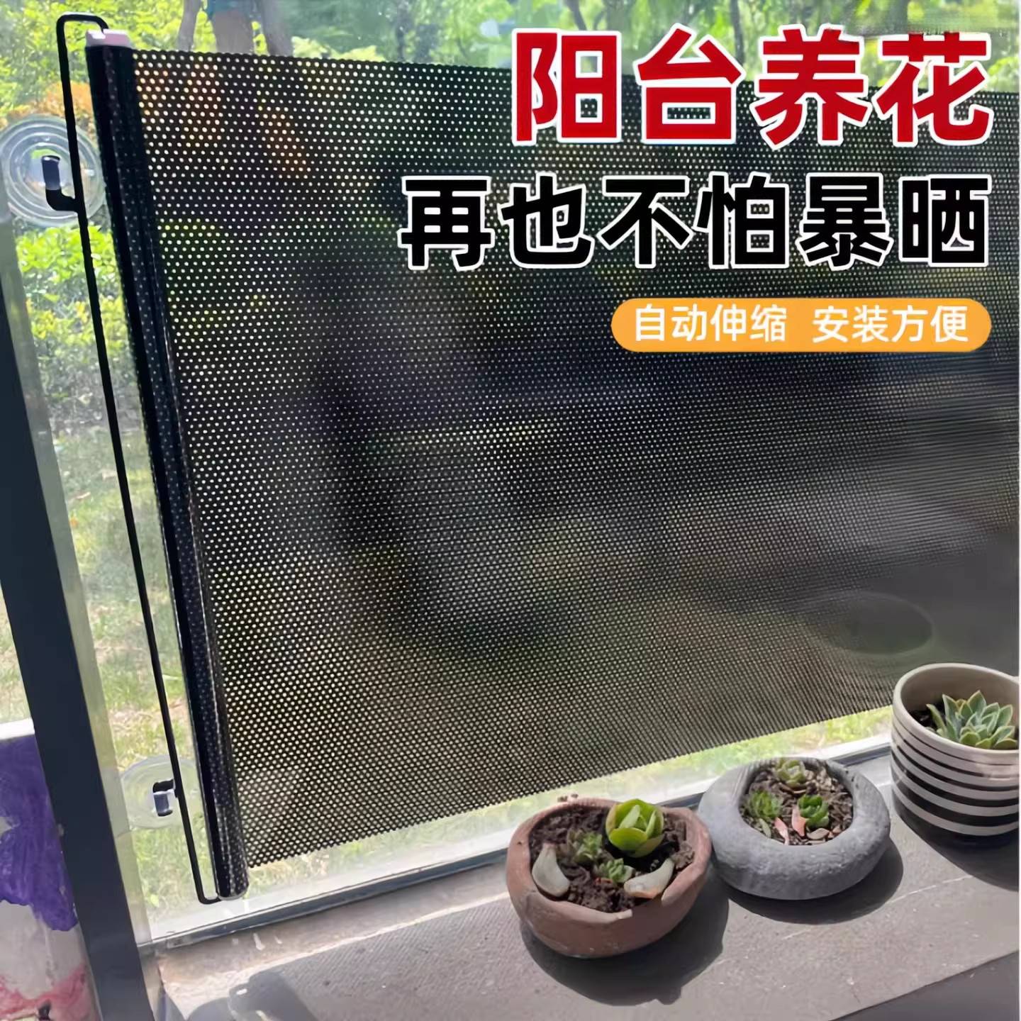 新款植物遮阳神器夏季台花