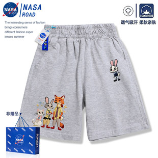 2026新款 子中大男女孩纯棉运动五分裤 夏季 裤 薄款 尼克朱迪儿童短裤
