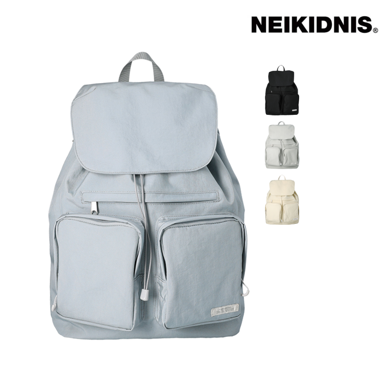 NEIKIDNIS FLAP STRING BACKPACK 轻量旅行日常上学通勤双肩背包