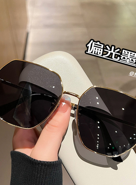 现货速发202新款蓝色偏光太镜男士多边形金属开车太韩版潮旅行