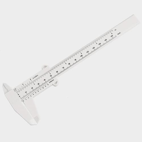 速发文玩工具塑料游标卡尺 高精度迷你小卡尺家用深度测量工具150