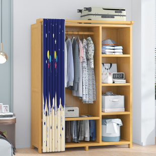 速发小房间衣柜家用服室简易组装房用结实耐用衣橱衣卧柜子储衣柜
