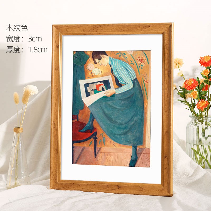 速发80M0画框装裱相框挂墙aa4展示架8k八4开k大油画外框26寸24定