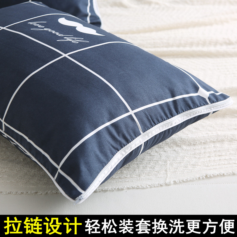 现货速发枕头带枕套单人护家用双人低枕芯薄午睡小号可爱男生