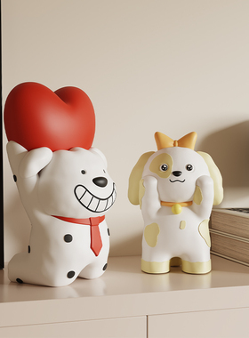 速发七夕情人装送新人可爱情结摆件订婚客厅婚房节饰品送闺蜜侣婚