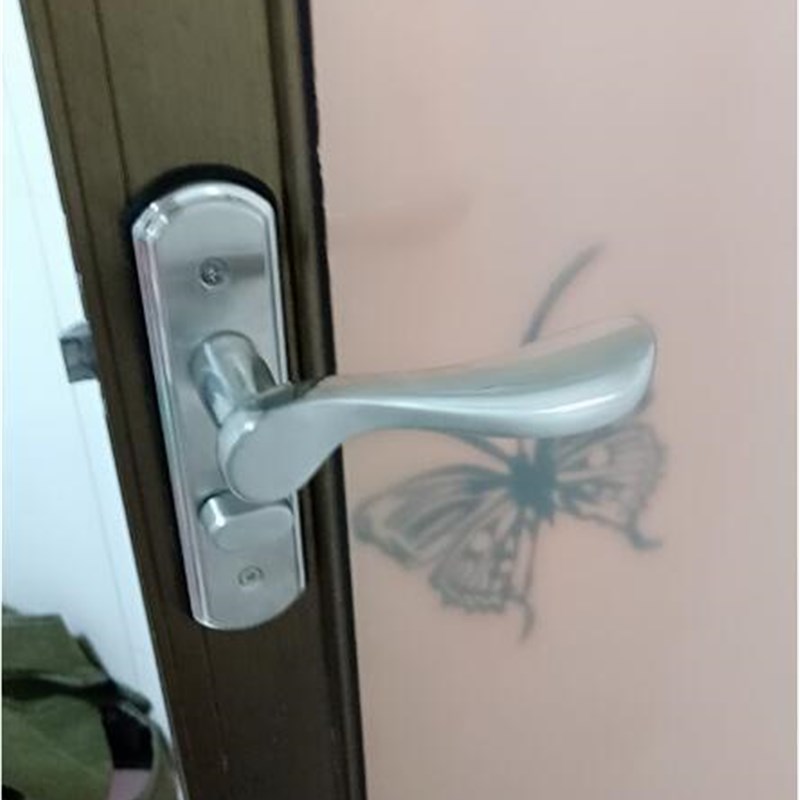 速发不锈钢卫卧间门锁无室内厕室洗手间铝单舌浴室生所通用型把手