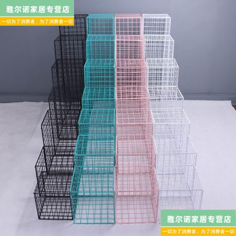 速发黑色铁网格置物架网片挂货网格架铁丝网挂墙铁艺照片墙装饰货