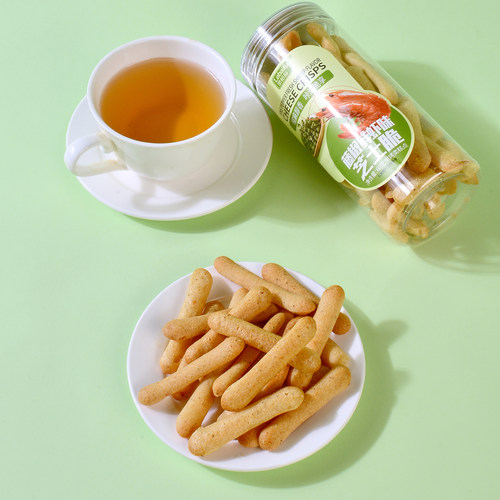 乐柏福帕玛森风味芝士脆棒罐装60g休闲追剧解馋儿童小零食