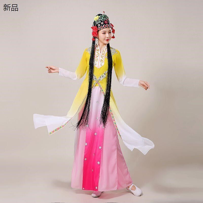 现货速发俏花旦演出服昆曲梨花颂舞蹈服戏服京剧戏曲粉墨花旦表演