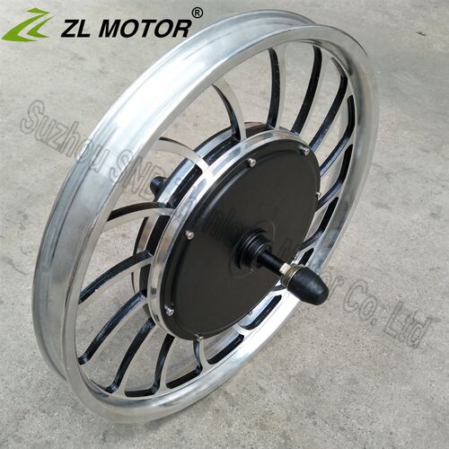 48V 500W 20寸一体轮大功率后驱电机 L自行车山地车改装碟刹电机