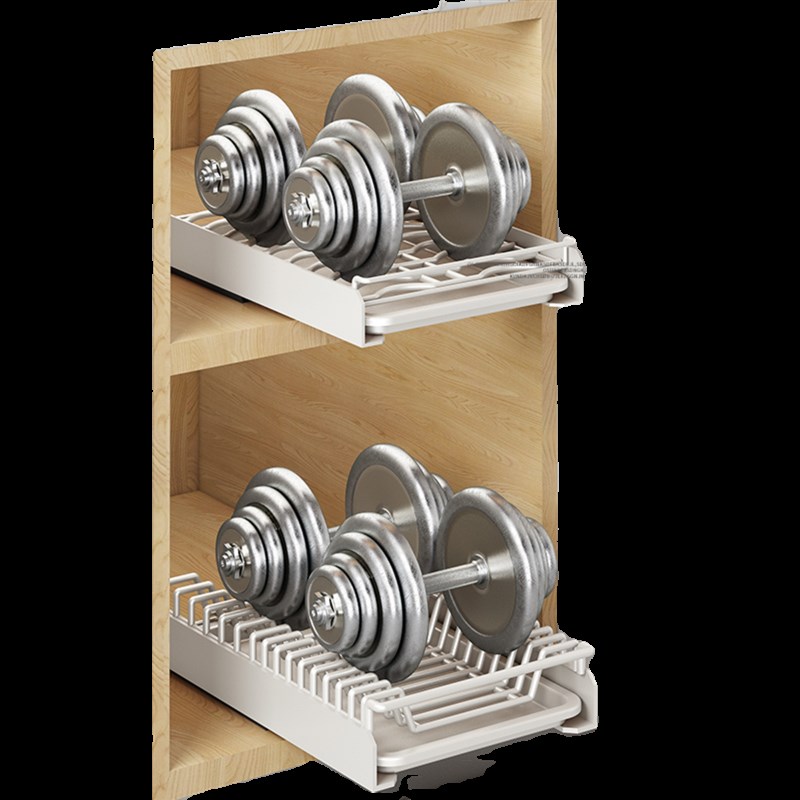 厨房碗碟收纳层架整体橱p柜内置放碗盘沥水架抽拉碗架放碗拉篮餐