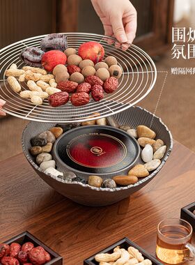 电陶炉围炉煮茶罐罐壶烤奶壶全套泡F茶煮茶器家用茶具玻璃壶烤茶