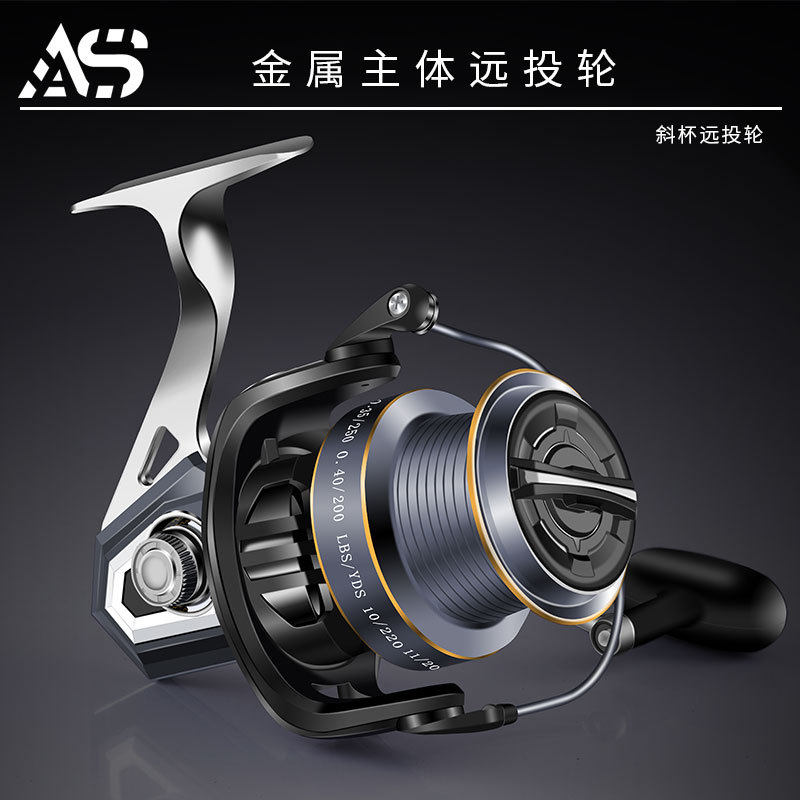 3000 6000 12o000型斜口金属渔轮卷线器渔线轮锚鱼轮远投轮海竿轮