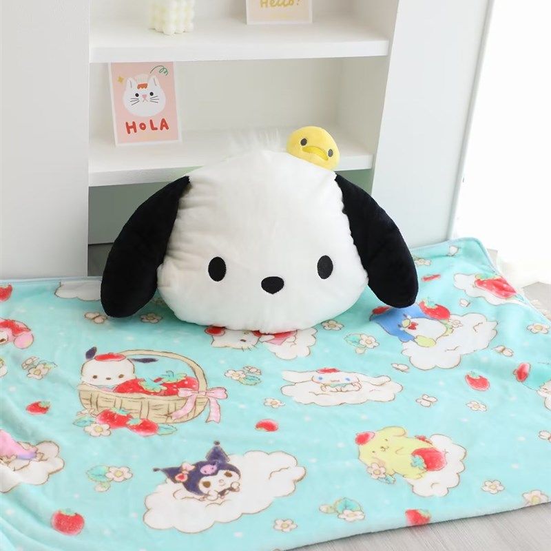 卡通库洛米抱枕毯m两用办公室午睡枕毯子二合一沙发汽车靠枕车载,居家布艺,抱枕被,淘宝优惠券,粉丝福利购,淘宝优惠卷