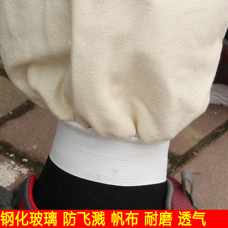 分体式4*4加厚帆布喷砂服船厂防护服喷砂帽打砂衣喷Z涂服油漆服