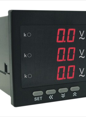 数显三相电压电流表高精度380V智能220JV多交流电数字水电工程甩