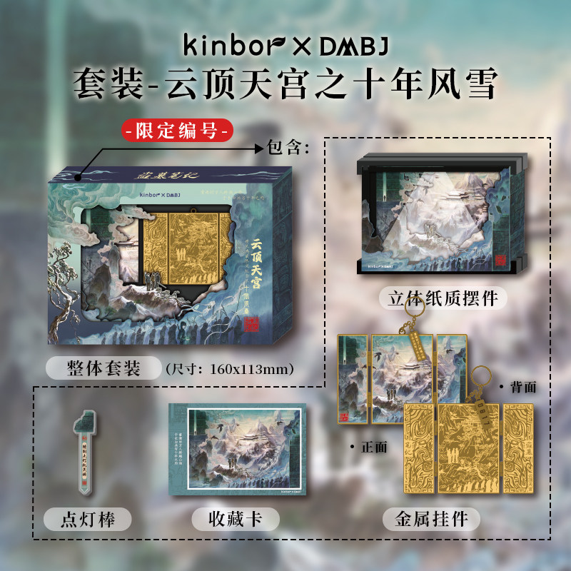 kinbor盗墓笔记周边套装七星鲁王宫之帛书迷局编号挂件云顶天宫