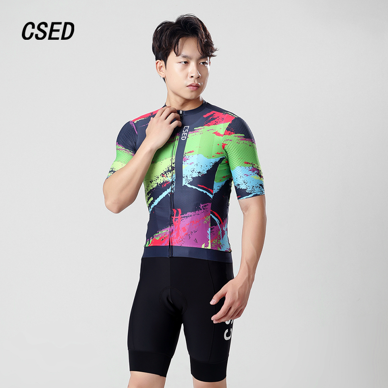 CSED男款短袖骑行服透气速干