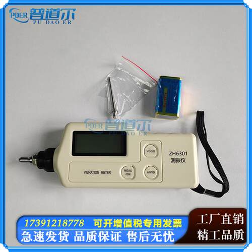 优质ZH6301便携式测振仪测震笔小巧一体式高精数显普道尔现货包邮