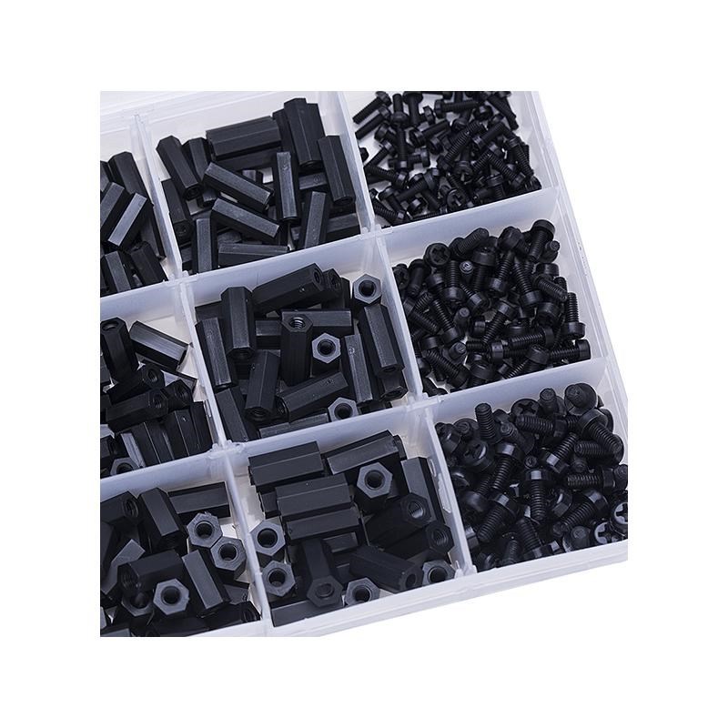新品480Pcs/set M2 M2.5 M3 Hex Nylon Standoff Spacer Column