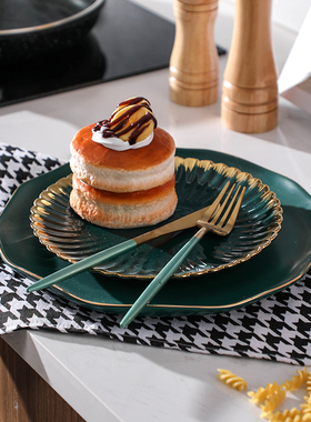 样板房间厨房摆件食物道具装饰咖啡机锅具套装餐边柜软装家居饰品