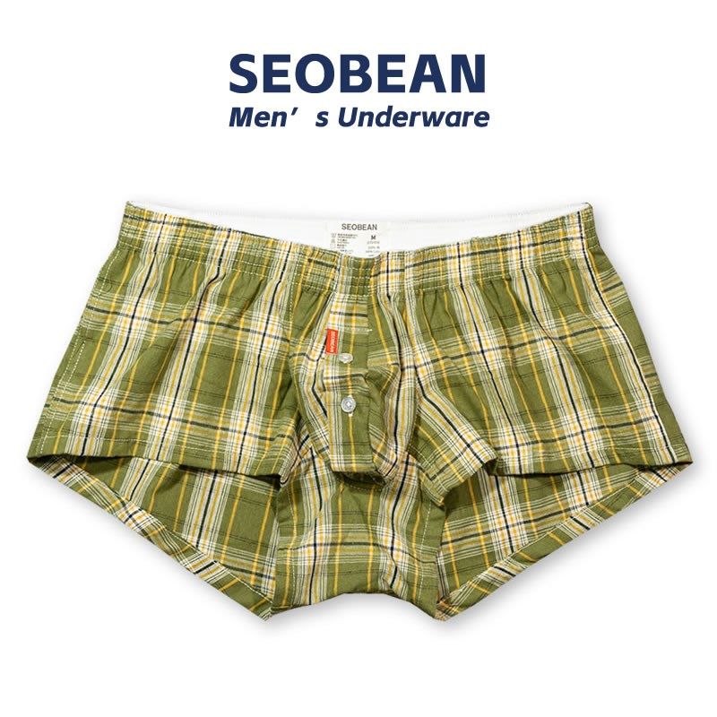 格子阿罗裤男舒爽透气纯棉男士内裤家居裤个性宽松睡裤平角裤头潮,女士内衣/男士内衣/家居服,男阿罗裤,淘宝优惠券,粉丝福利购,淘宝优惠卷