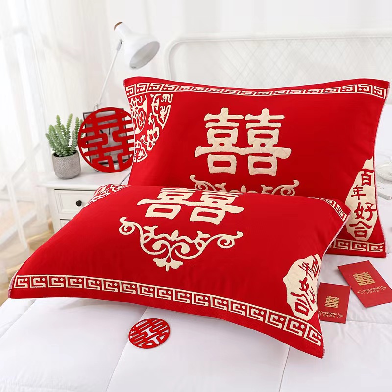 【新品枕巾】成人棉纱布枕头毛巾高档透气好柔软吸汗四季家用欧式