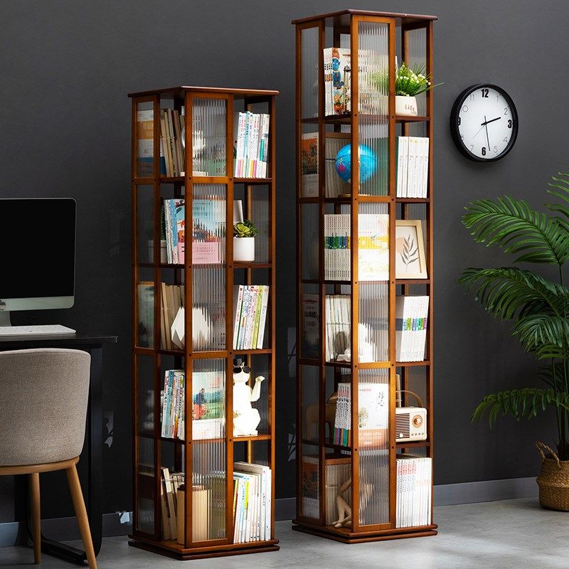 旋转书架落地置物架书柜子家用储物柜儿童客厅简易展示架立架实木,住宅家具,旋转书架,淘宝优惠券,粉丝福利购,淘宝优惠卷