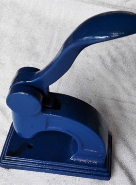 蓝色生铁钢印架钢印机带上下铜A板钢印模手动钢印机印章材料