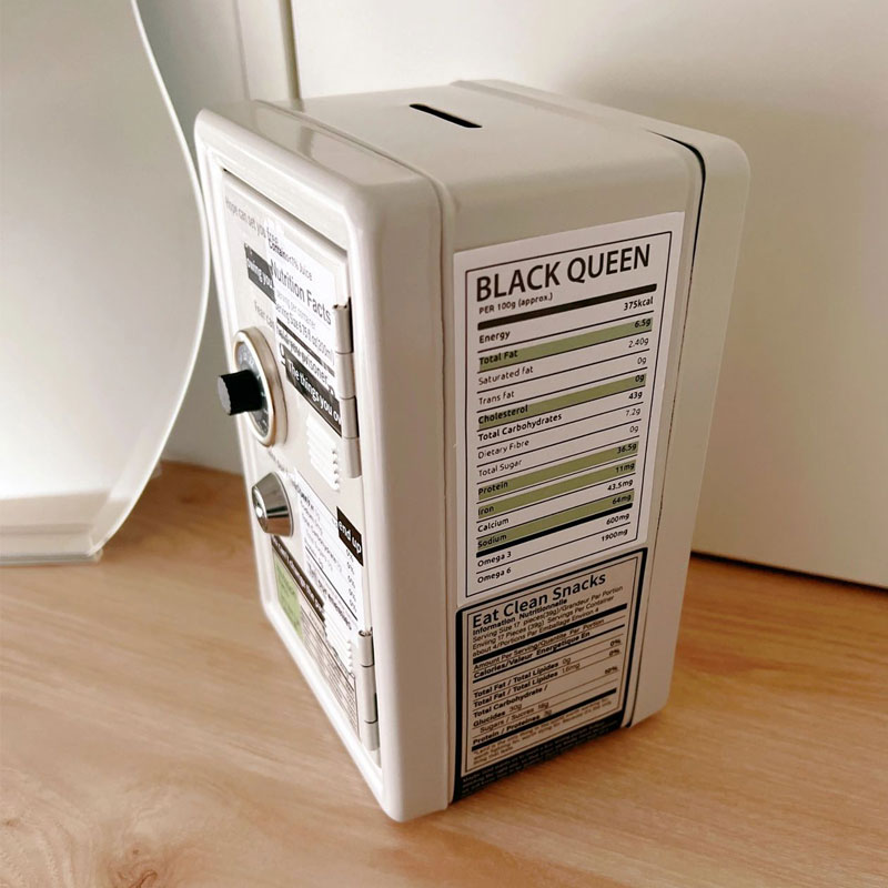 ins风保险箱迷你保险柜密码钥匙密码diy存钱罐儿童礼.物桌面摆件