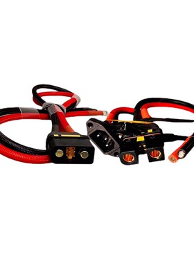 QS10航模防打火耐高温植保大电流插头QS10公母对接W充放一体电源