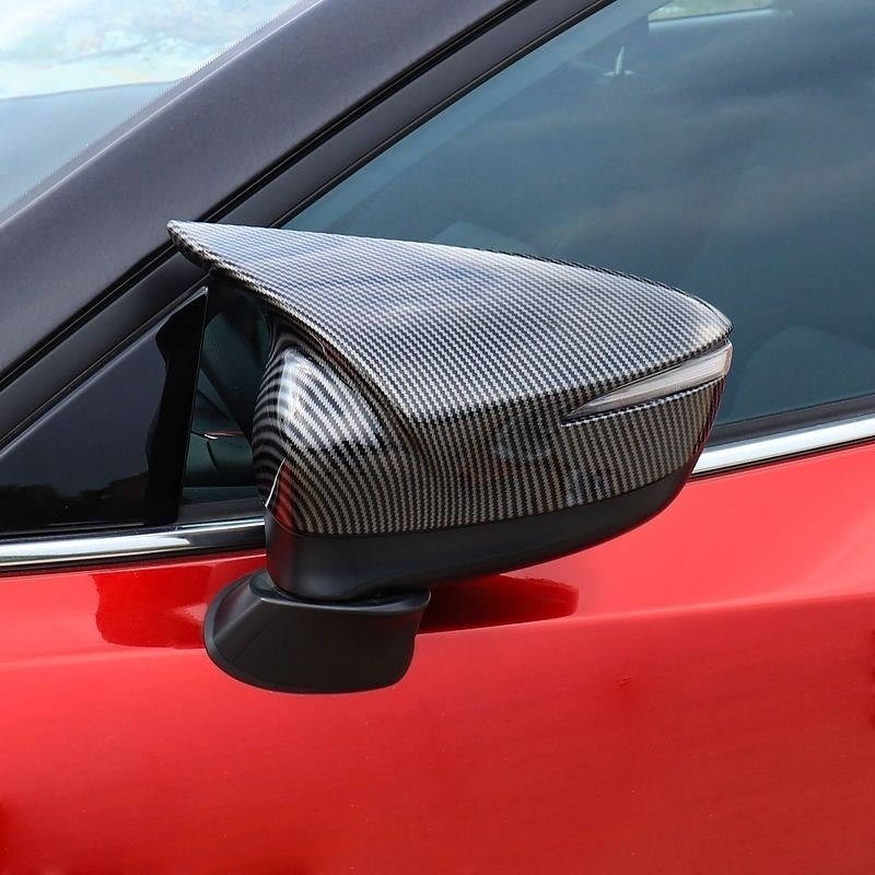 适用马自达16-21年cx4牛角后视镜外壳Gcx-3倒车镜后盖cx5反光镜罩