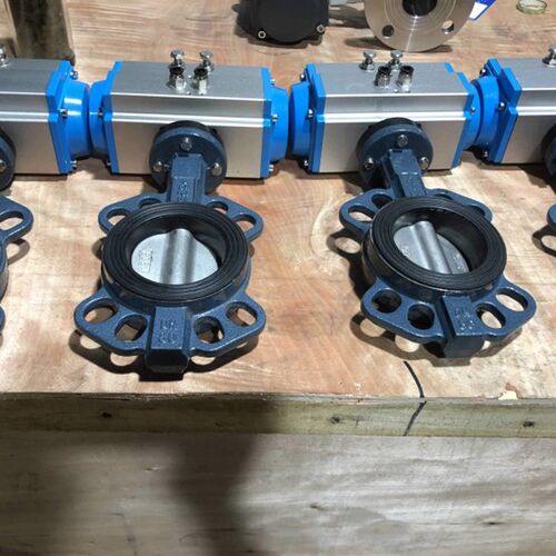 D671X-16C气动m对夹式蝶阀DN80  100污水快开不锈钢中线AT气体碟