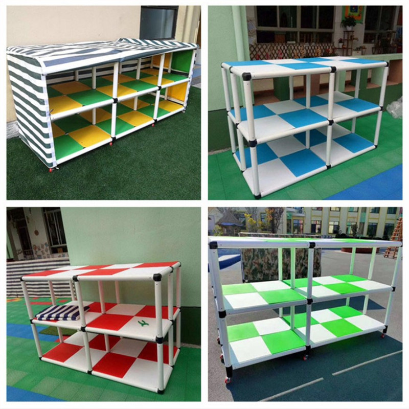 幼儿园玩具收纳架室外儿童体育器械大型带雨蓬积木置物架子储物柜