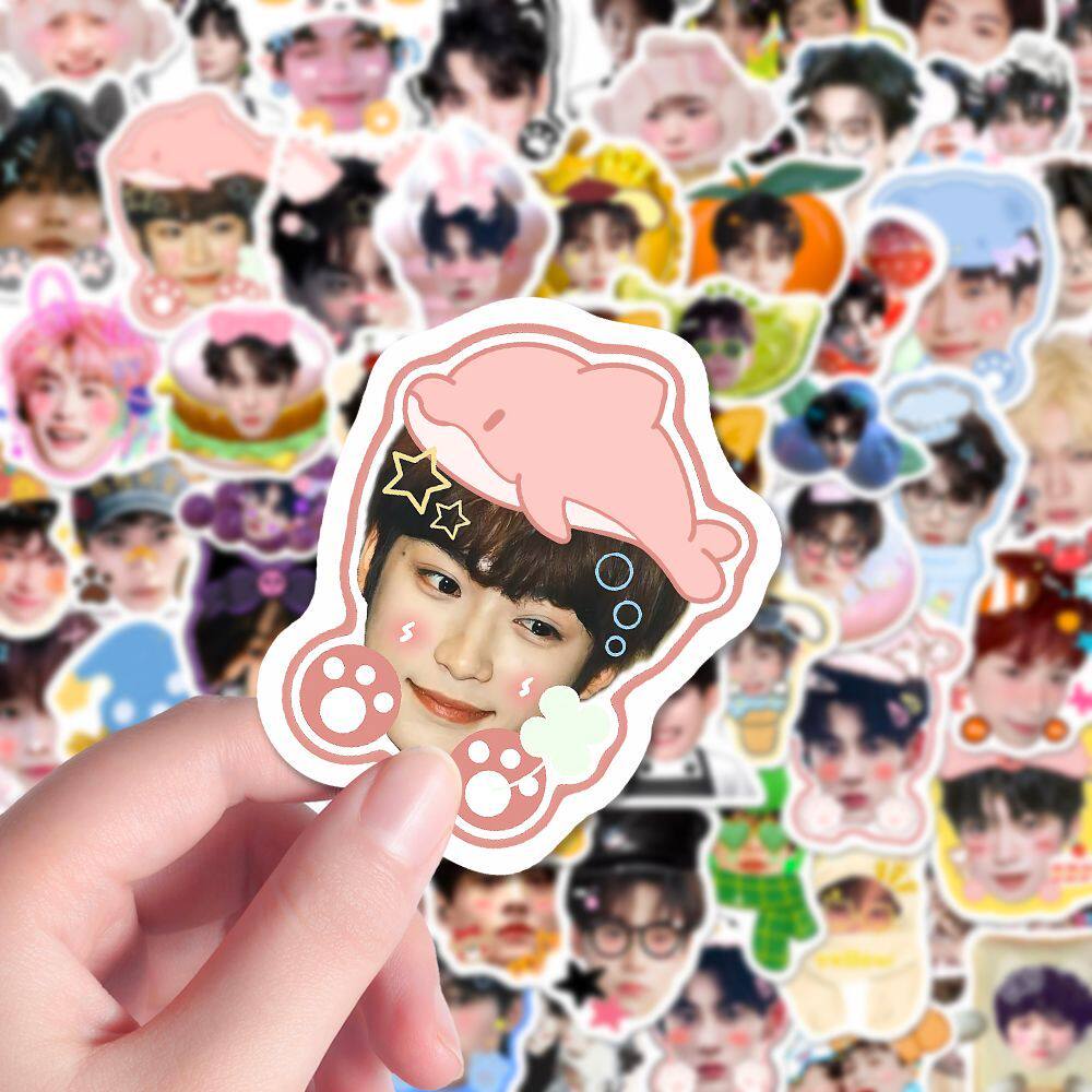 170张雷朋可爱涂鸦大头贴贴纸田雷郑朋栩你渝生创意周边ipad贴画
