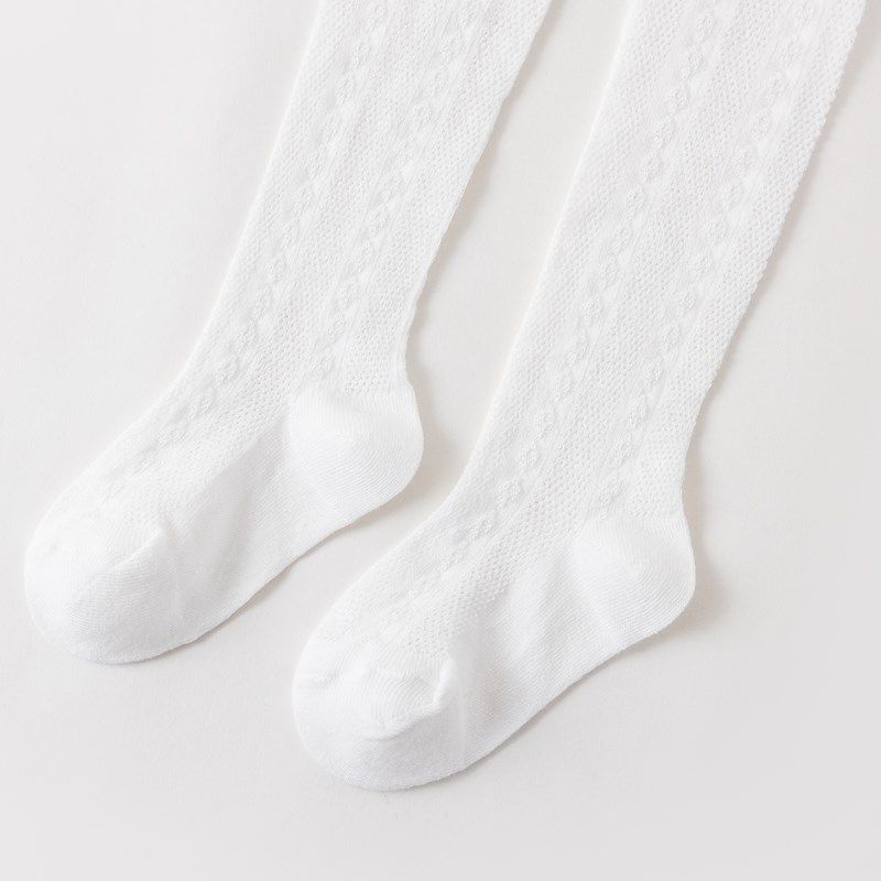 婴儿丝袜连裤袜夏季超薄款防蚊袜女宝宝打底裤网眼透气儿童连体pp