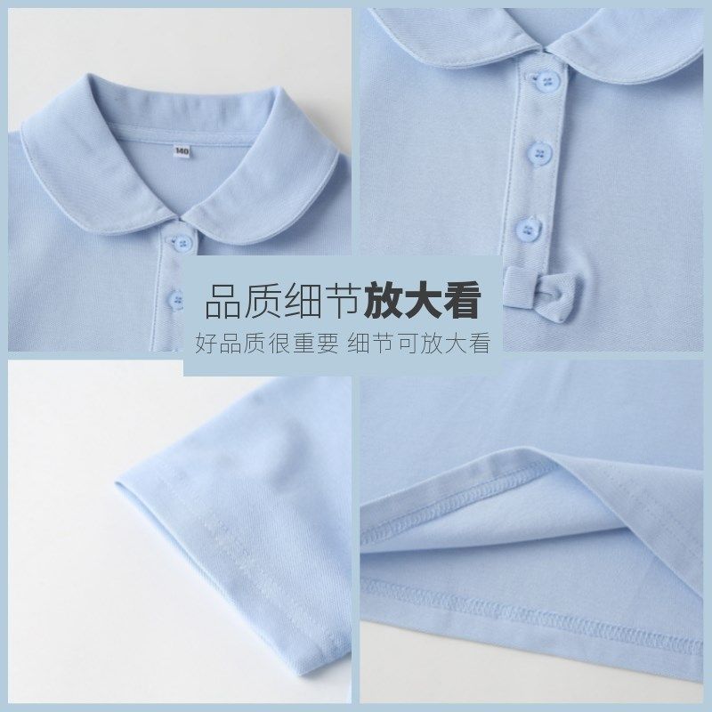 中小学生校服英伦风女童夏季白色蝴蝶结短袖T恤 学院polo衫10T222,童装/婴儿装/亲子装,校服/园服,淘宝优惠券,粉丝福利购,淘宝优惠卷