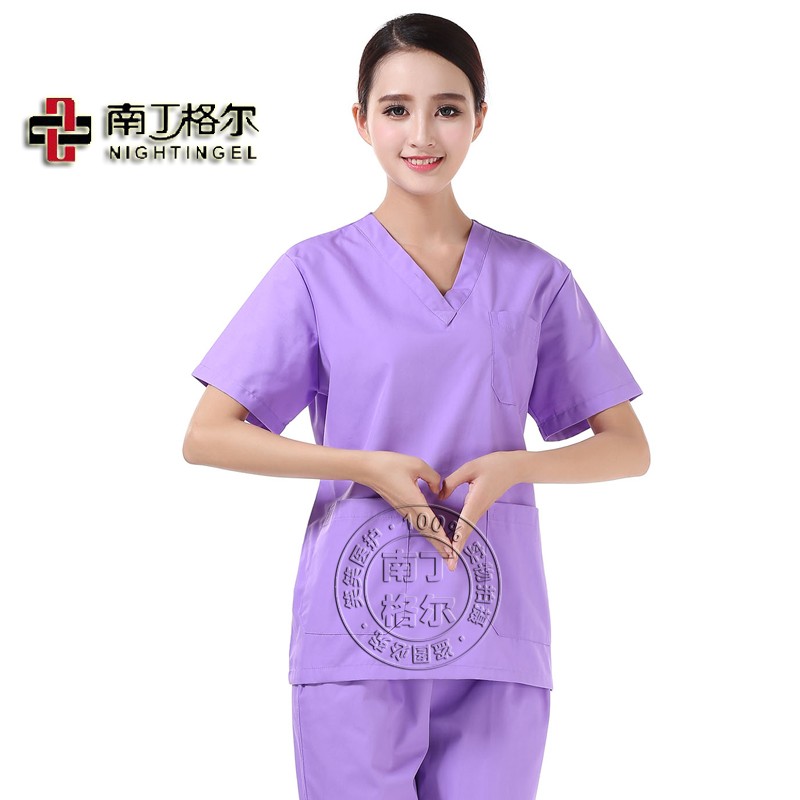 南丁格尔洗手衣短袖纯棉男女大码手术衣医生服刷手服隔离衣包邮